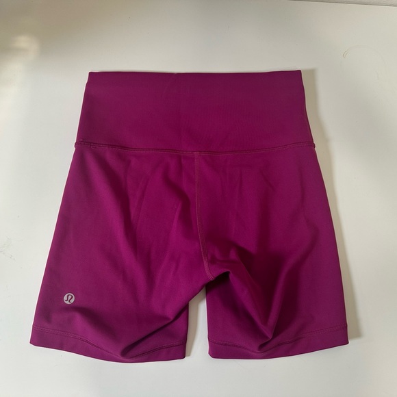 Lululemon Wunder Train High-Rise Short 6" Magenta Purple - Picture 1 of 5